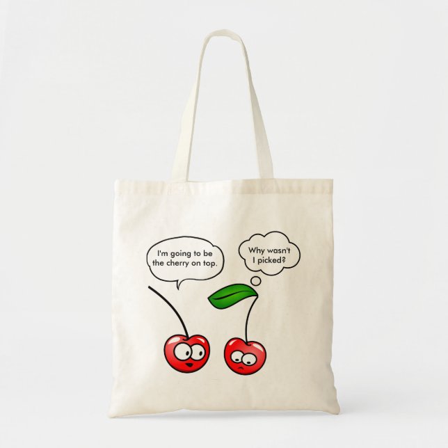 Cherry Puns Tote Bag (Front)