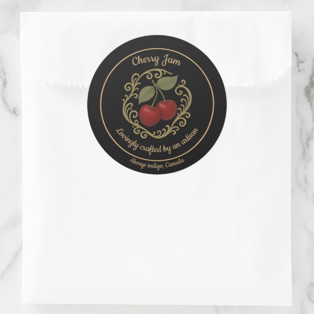 Cherry Radiance – Artisan Jam Label (Bag)