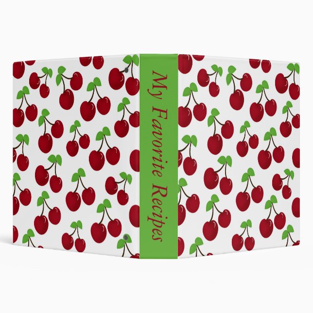Cherry Recipe Album Binder (Background)