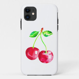 Cherry, Red cherries iPhone 11 Case