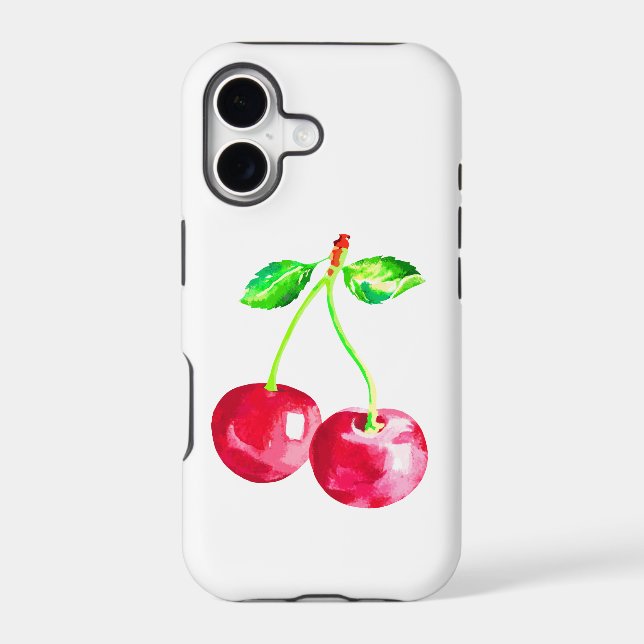 Cherry, Red cherries Iphone Case (Back)