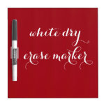 Cherry Red Dry Erase Board at Zazzle
