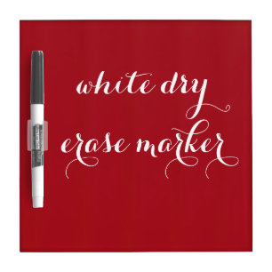 Cherry Red Dry Erase Board