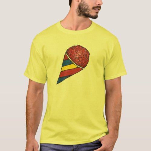Cherry Red Frozen Sno Cone Snocone Snowball T_Shirt