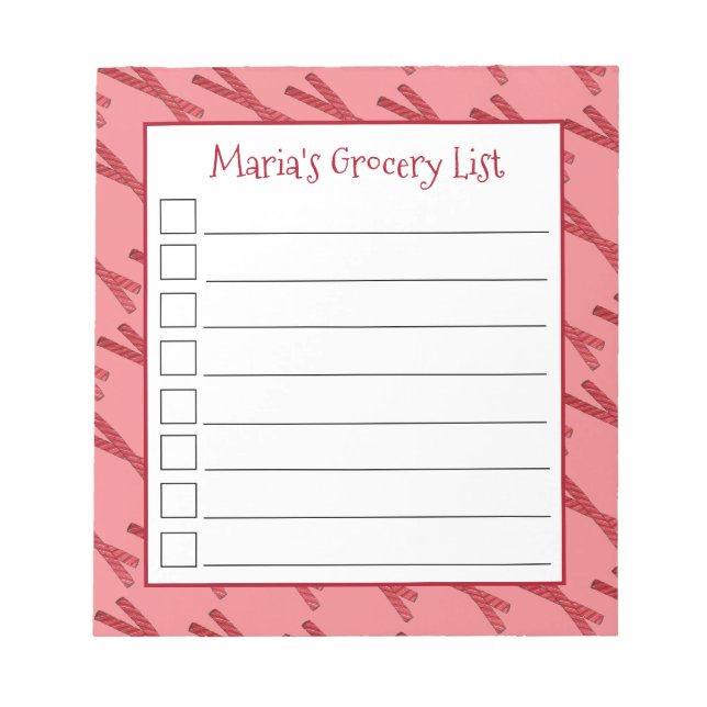 Cherry Red Licorice Whips Licorice Twist Candy Notepad (Front)