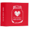 Cherry red mason jar kitchen recipe binder book