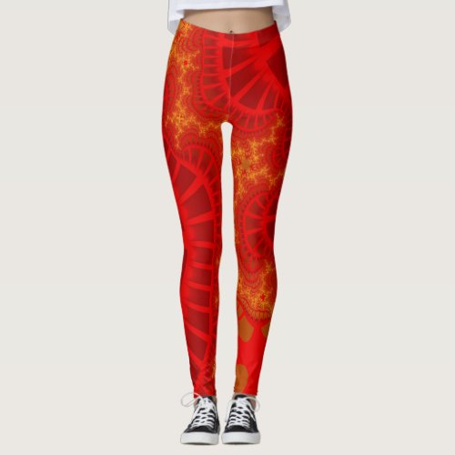 Cherry Red Remix Leggings