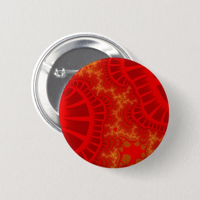 Cherry Red Remix Pinback Button (Front & Back)