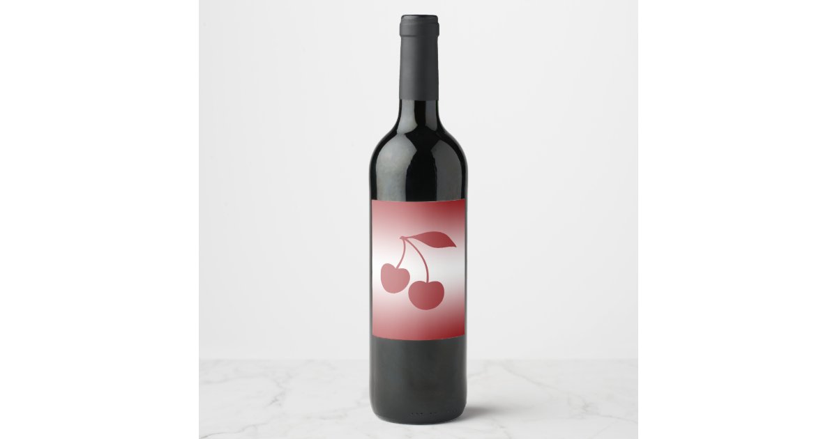 red to gradient label | Zazzle