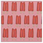Cherry Red Twin Pop Popsicle Ice Lolly Summertime Fabric