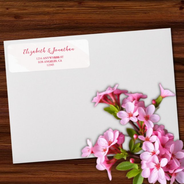 Cherry Red Wedding Label (Creator Uploaded)
