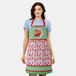 Cherry Retro Pink Apron
