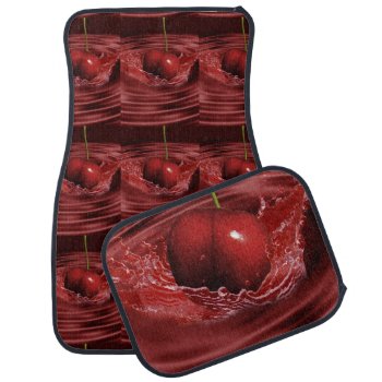 Cherry Ripples Car Floor Mat by StuffOrSomething at Zazzle