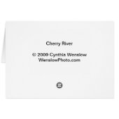 Cherry River by Cynthia Wenslow Cards (Back Horizontal)