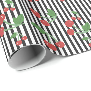 Cherry Roll - Stripes Wrapping Paper