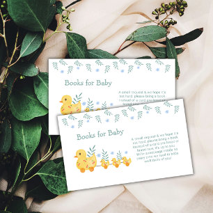 Cherry Rubber Mommy Duck Books For Baby Shower  Enclosure Card