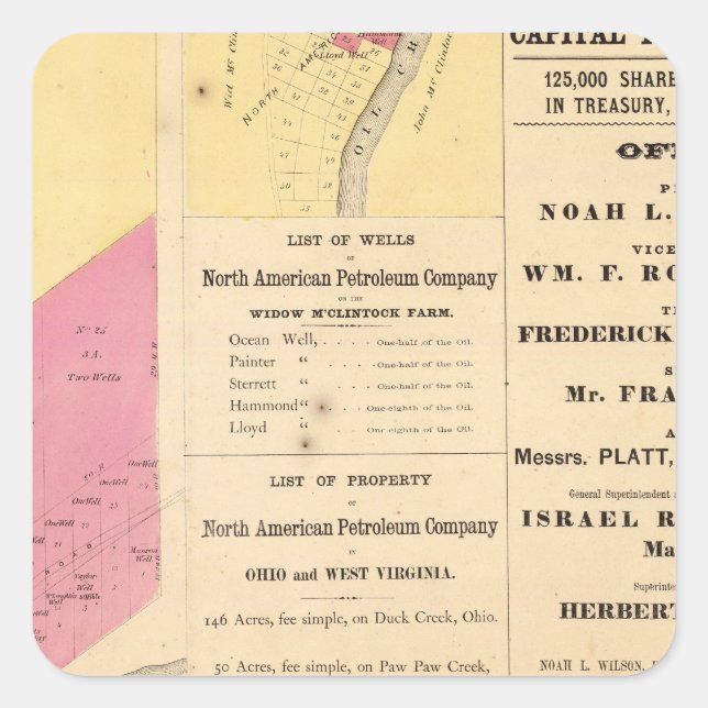 Cherry Run property Square Sticker (Front)