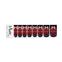 Cherry Skull Pink Bow Halloween Nail Wraps