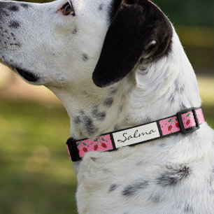 Cherry Skulls personalized Pet Collar