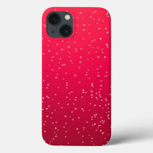 Cherry Soda with Tiny Bubbles Background Art iPhone 13 Case