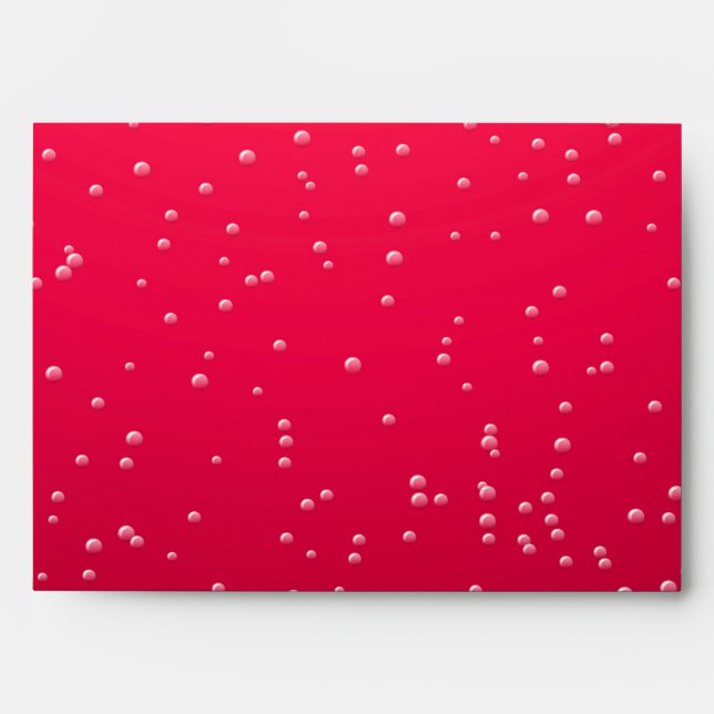 Cherry Soda with Tiny Bubbles Background Art Envelope (Front)