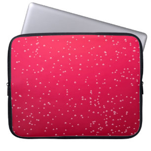 Cherry Soda with Tiny Bubbles Background Art Laptop Sleeve