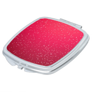 Cherry Soda with Tiny Bubbles Background Art Makeup Mirror