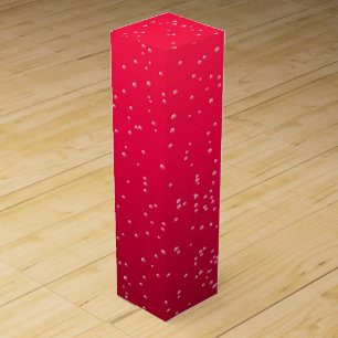 Cherry Soda with Tiny Bubbles Background Art Wine Box