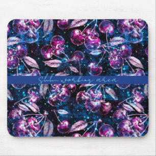 Cherry space trip editable personalization mouse pad