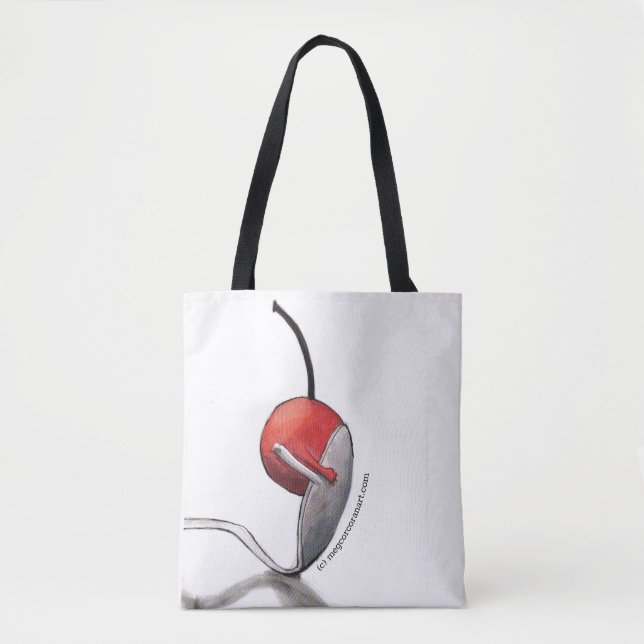 Cherry Spoon Hug Tote Bag (Front)