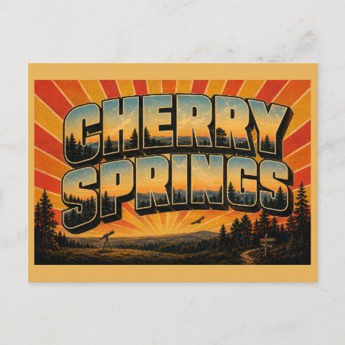 Cherry Springs PA Dark Sky Plateau Forest Art Postcard