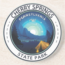 Cherry Springs State Park Pennsylvania Badge Coaster