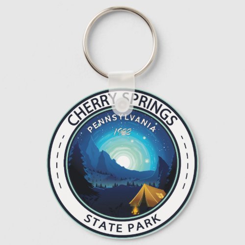 Cherry Springs State Park Pennsylvania Badge Keychain