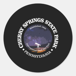 Cherry Springs State Park Shirt Funny Hiking 1922 Classic Round Sticker