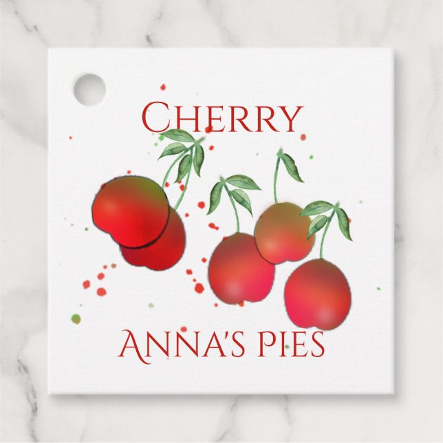 Cherry Stems String Tags (Front)