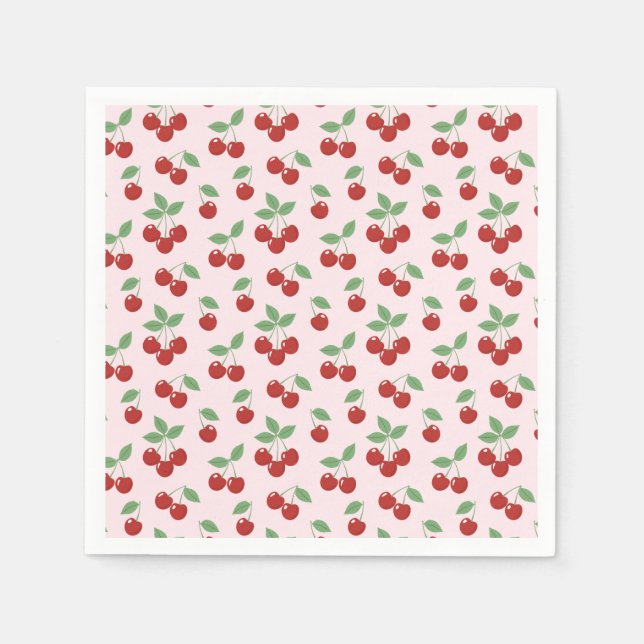 Cherry Sweet Baby Shower Napkins (Front)