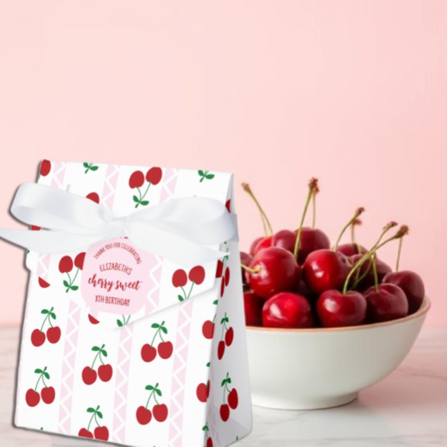 Cherry Sweet Birthday Favor Boxes (Creator Uploaded)