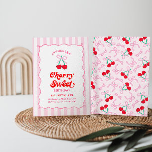 Cherry Sweet Birthday Invitation