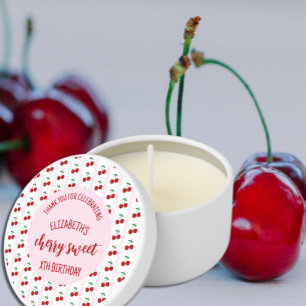 Cherry Sweet Birthday Mini Candle Favors