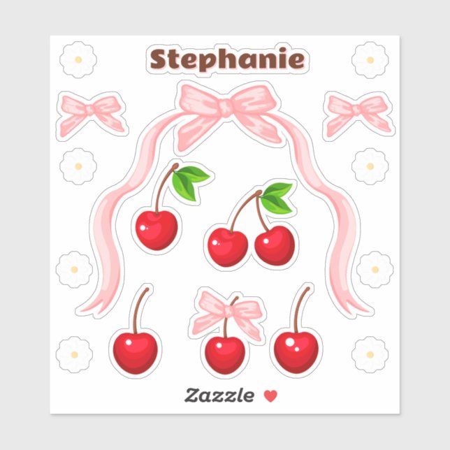 Cherry Sweet Birthday Sticker (Sheet)