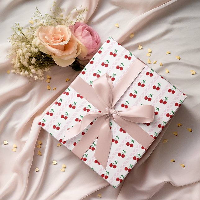 Cherry Sweet Birthday Wrapping Paper (Creator Uploaded)
