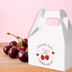 Cherry Sweet Bridal Shower Favor Boxes