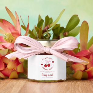 Cherry Sweet Bridal Shower Honey Jar Favors