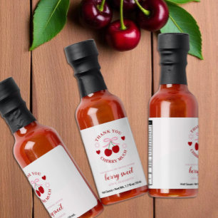 Cherry Sweet Bridal Shower Hot Sauces