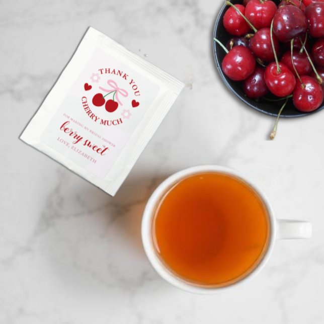 Cherry Sweet Bridal Shower Tea Bag Drink Mix (Creator Uploaded)