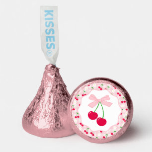 Cherry Sweet Pink Coquette Bow Gingham Chocolate Hershey®'s Kisses®