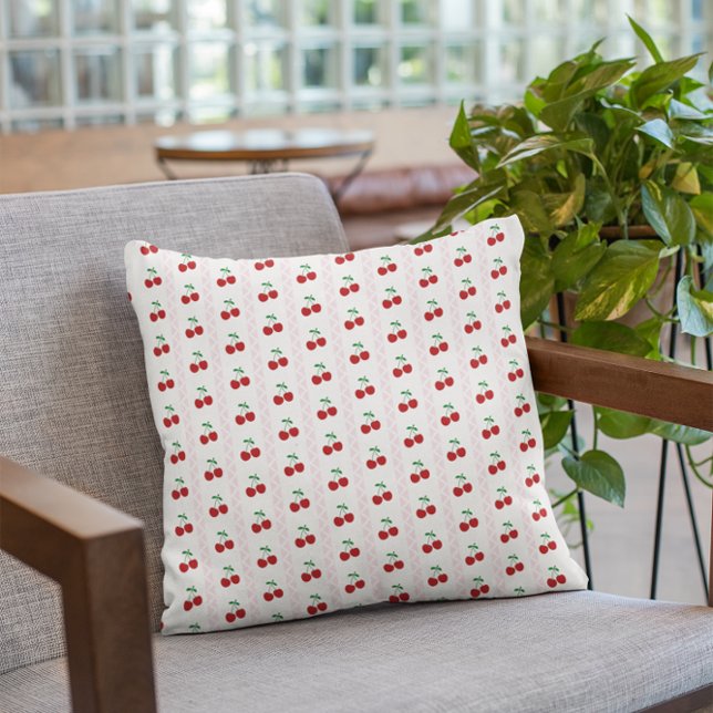 Cherry Sweet Throw Pillow (Creator Uploaded)