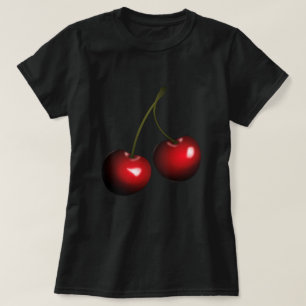 Cherry T-Shirt Fruits Funny Design - Choose Color
