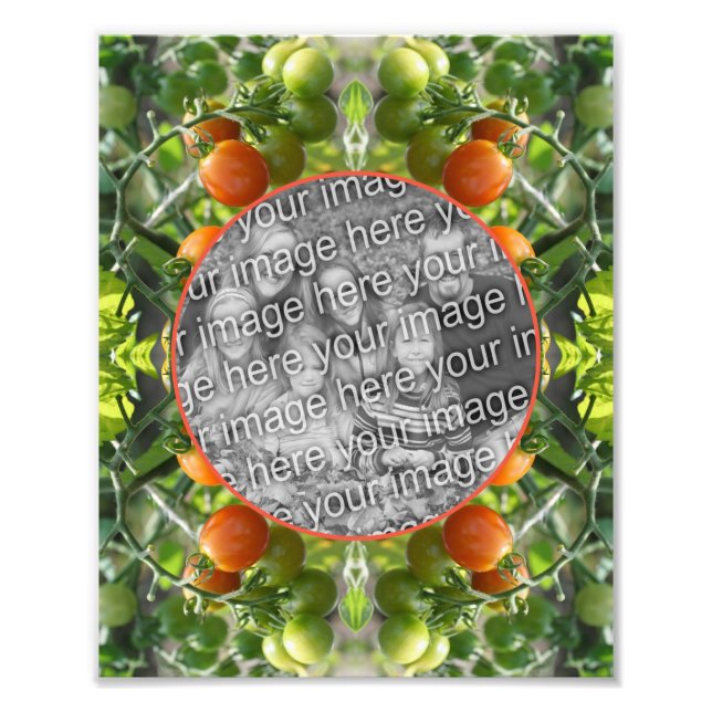 Cherry Tomatoes Frame Create Your Own 8x10 Photo Print (Front)