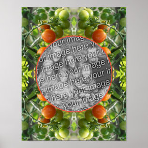 Cherry Tomatoes Frame Create Your Own Photo Poster
